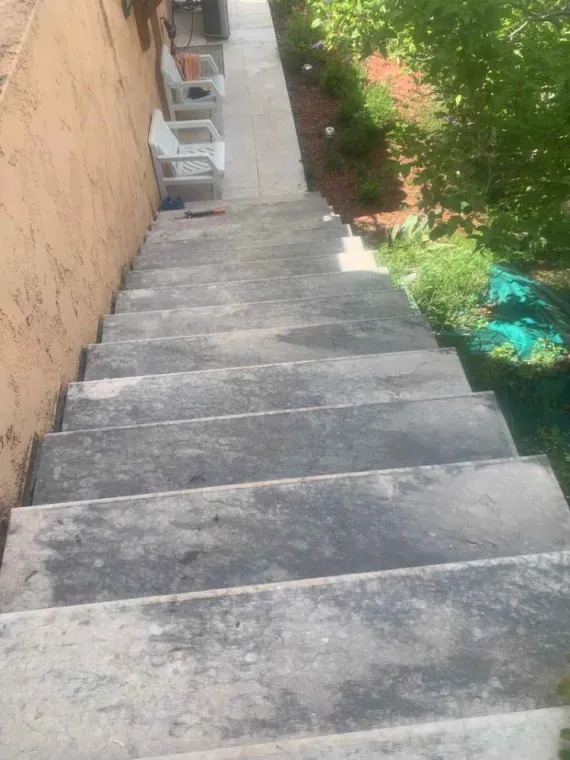 Rénovation d’un escalier extérieur à Nice, Nice, Sols Process 06